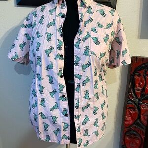 Pink Reptar button up